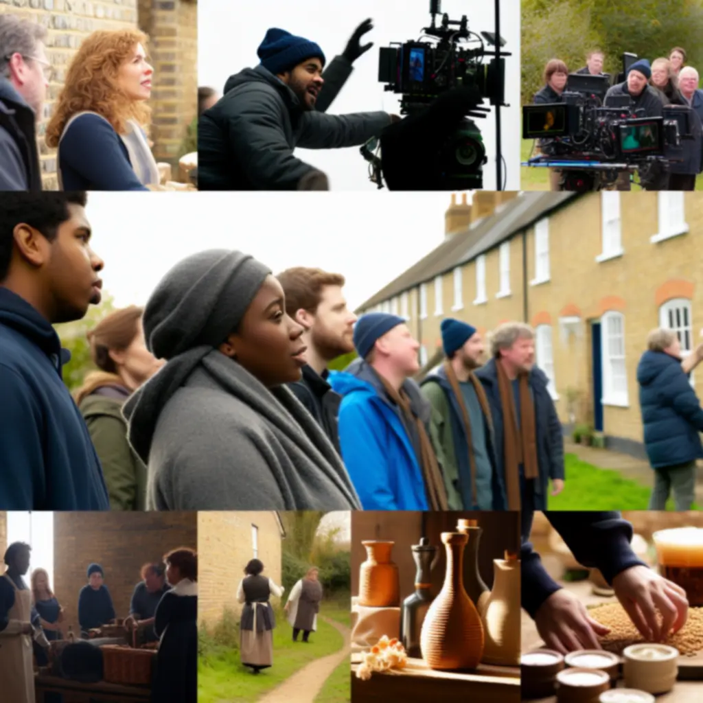 Director and crew capturing a branded storytelling scene with a performer on set